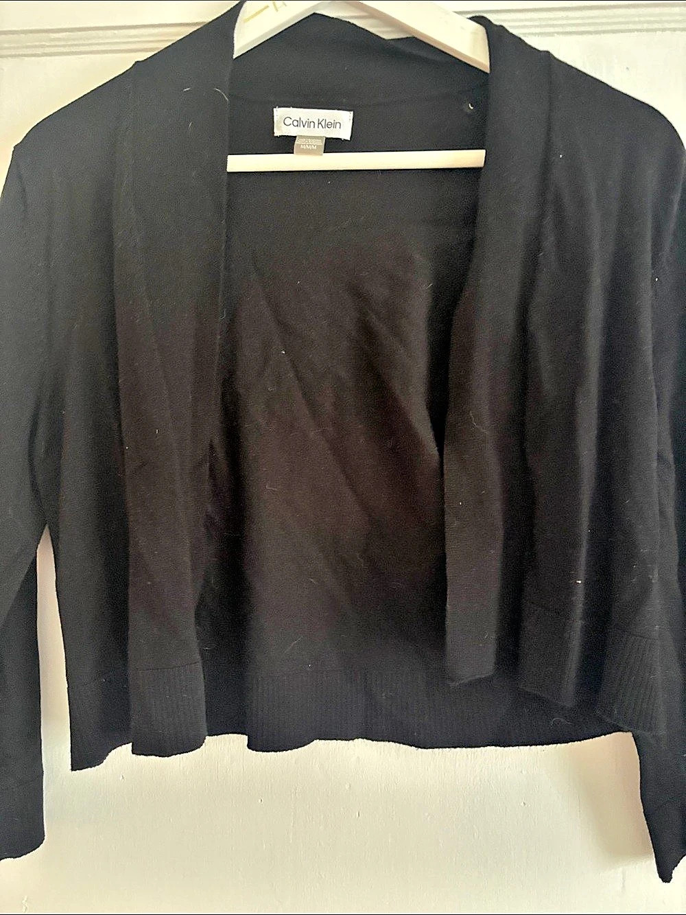 Calvin Klein Black Cardigan Size Medium